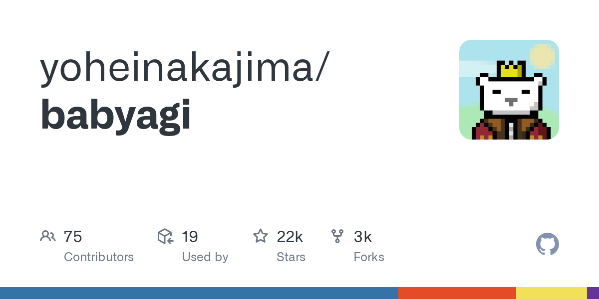 BabyAGI GitHub project card